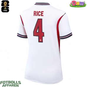England Declan Rice #4 Hemmatröja Kvinnor VM 2026 Kortärmad